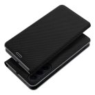 LUNA Book Carbon fliptok Samsung Galaxy S25 Edge fekete