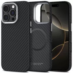   Tech-protect Ion Carbon Magsafe iPhone 16 Pro fekete/ezüst tok