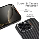 Tech-protect Ion Carbon Magsafe iPhone 16 Pro fekete/ezüst tok