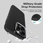 Tech-protect Ion Carbon Magsafe iPhone 16 Pro fekete/ezüst tok