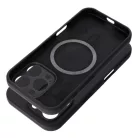 Szilikon tok 2mm iPhone 15 Pro kompatibilis MagSafe-fel fekete