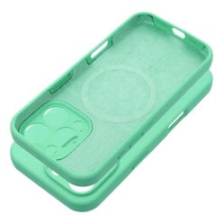   SILICONE 2mm tok iPhone 15 Pro Max kompatibilis MagSafe menta