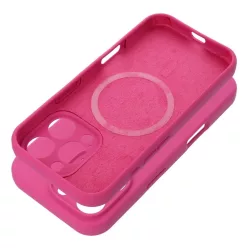   Szilikon tok 2mm iPhone 16-hoz, MagSafe kompatibilis, rózsaszín