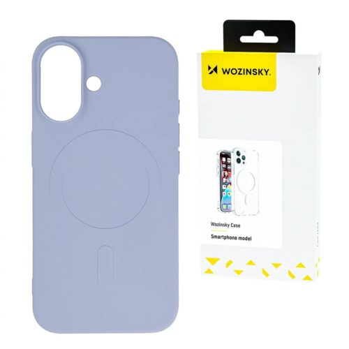 Wozinsky Silicone Case kompatibilis MagSafe funkcióval Samsung Galaxy S24 FE tok - lila