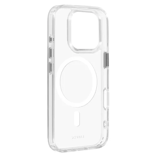 Liavec fényes Magsafe átlátszó tok iPhone 16 Pro fehér tok
