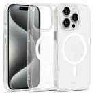 Liavec Glossy Magsafe átlátszó tok iPhone 14 Pro-hoz fehér tok