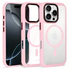 Liavec Hybrid Magsafe átlátszó tok iPhone 16 Pro light pink tok