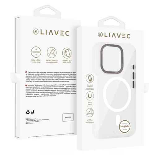 Liavec Hybrid Magsafe átlátszó tok iPhone 16 Pro tok