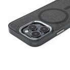 Fekete Glitter tok MagSafe kompatibilitással Samsung Galaxy S25 Edge-hez