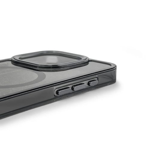 Fekete Glitter tok MagSafe kompatibilitással Samsung Galaxy S25 Edge-hez