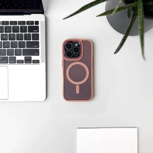 Glitter tok MagSafe-val Samsung Galaxy S25 Edge-hez - Rózsaszín