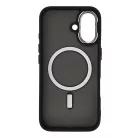 Fashion tok MagSafe-kapcsolattal iPhone 16e/17e-hez - Fekete tok