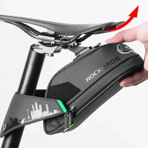 Rockbros C27-1 nyeregalatti biciklis táska - fekete