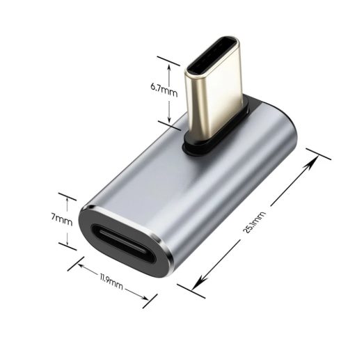 Tech-protect Ultraboost Aa03 szögletes átalakító Type-c szürke