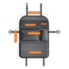 Első ülésekhez való autós szervező rekeszekkel D03 fekete