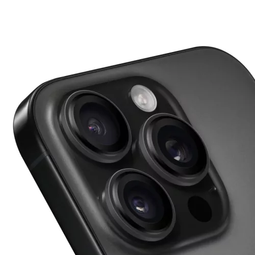 Apple iPhone 15 Pro/15 Pro Max fekete titán OBAL:ME Objektívvédő, üvegfólia