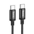 USB C - USB C kábel Hoco 3A 60W 2 m fekete