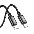 USB C - USB C kábel Hoco 3A 60W 2 m fekete