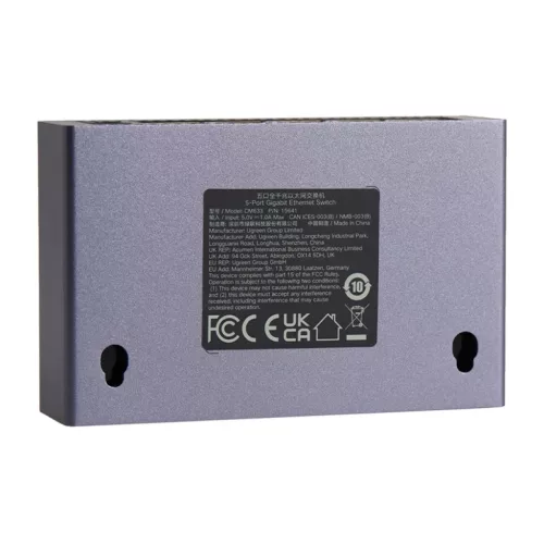 5-portos Switch UGREEN CM633 Gigabites Ethernet (fekete)