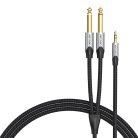 Audio kábel 3,5mm apa - 2x jack 6,35mm apa Vention BARHK 8m
