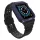 Protect Strap Band csuklópánt tok Apple Watch 9 / 8 / 7 / 6 / 5 / 4 / 3 / 2 / SE / SE2 (41 / 40 / 38mm) tok páncélos fedél fekete / kék