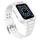 Protect Szíj és Tok Apple Watch 9 / 8 / 7 / 6 / 5 / 4 / 3 / 2 / SE / SE2 (41 / 40 / 38mm) Szíj Páncélozott Tok Óra Fehér