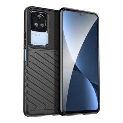Thunder Case Xiaomi Poco F4 5G szilikon páncél tok fekete