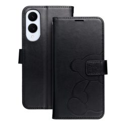   MEZZO fliptok Samsung Galaxy S25 Edge-hez, fekete maci mintás tok