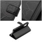 MEZZO fliptok Samsung Galaxy S25 Edge-hez, fekete maci mintás tok