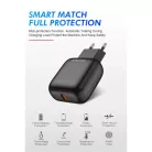 JELLICO hálózati töltő C32 18W 1xUSB QC3.0 + kábel Micro USB Fekete