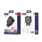 JELLICO fali töltő C32 18W 1xUSB QC3.0 + Lightning kábel Fekete