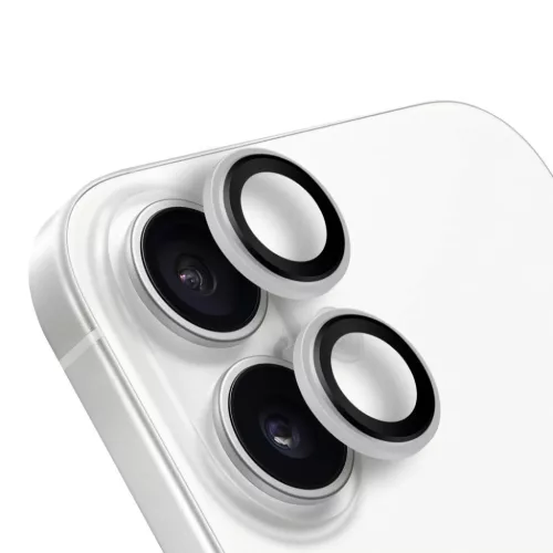 Apple iPhone 16/16 Plus Fehér OBAL:ME Lencsevédő üvegfólia