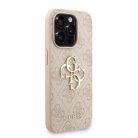 Guess PU 4G Metal Logo Pántos Tok iPhone 15 Pro Max Pink tok