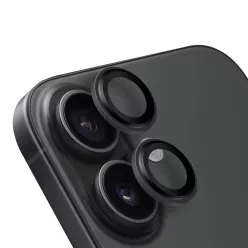   Apple iPhone 16/16 Plus Fekete OBAL:ME Lencsevédő, üvegfólia