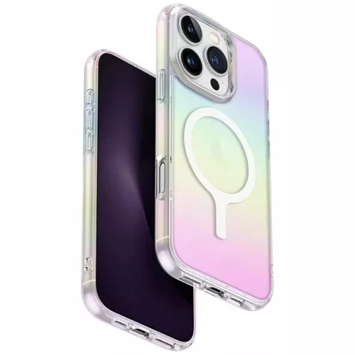 Uniq Iridescia Magclick töltőtok iPhone 16 Pro-hoz - Többszínű tok