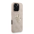 iPhone 16 Pro Pink Guess PU 4G Metal Logo Strap tok