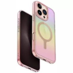 Uniq Iridescia Magclick töltőtok iPhone 16 Pro - Pink tok