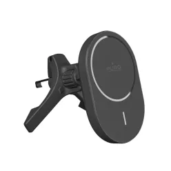  Puro autós tartó Qi2 töltővel, MagSafe kompatibilis - fekete