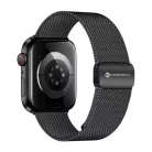 FORCELL F-DESIGN FA14 mágneses rozsdamentes acél szíj Apple Watch 38 / 40 / 41 mm fekete