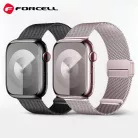FORCELL F-DESIGN FA14 mágneses rozsdamentes acél szíj Apple Watch 38 / 40 / 41 mm fekete