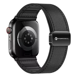   FORCELL F-DESIGN FA21 eco-bőr szíj APPLE Watch 38 / 40 / 41 mm fekete