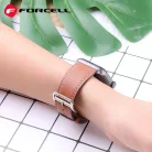 FORCELL F-DESIGN FA20 mágneses öko bőr szíj Apple Watch 38/40/41 mm barna