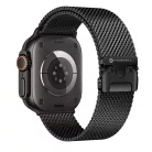 FORCELL F-DESIGN FA11 rozsdamentes acél szíj APPLE Watch 38 / 40 / 41 mm fekete