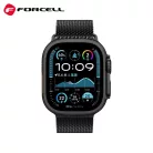 FORCELL F-DESIGN FA11 rozsdamentes acél szíj APPLE Watch 38 / 40 / 41 mm fekete
