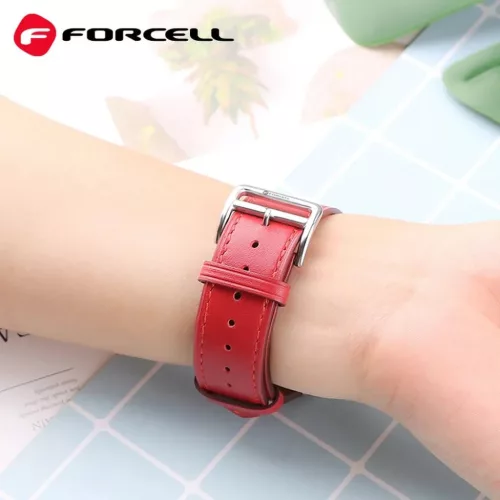 FORCELL F-DESIGN FA20 mágneses eco-bőr szíj APPLE Watch 38 / 40 / 41 mm fekete