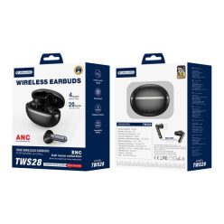  JELLICO vezeték nélküli fülhallgató (ANC+ENC) TWS28 Fekete