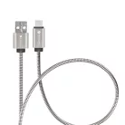 FORCELL F-ENERGY Metal C234 USB A - Type C QC4.0A 3A 66W 2 m ezüst kábel