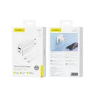 FONENG fali töltő EU66 PD 20W 1xUSB-C + 1xUSB QC3.0 + kábel USB-C - Lightning Fehér