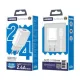 JELLICO fali töltő EU01 2.4A 12W 1xUSB + kábel Lightning Fehér