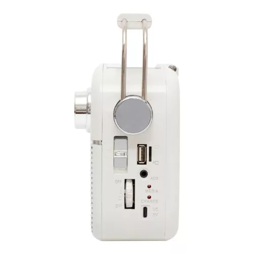 SAL RPR9 napelemes rádió multimédia lejátszóval, FM-AM-SW rádió, Bluetooth, USB és microSD csatlakozás, beépített akkumulátor